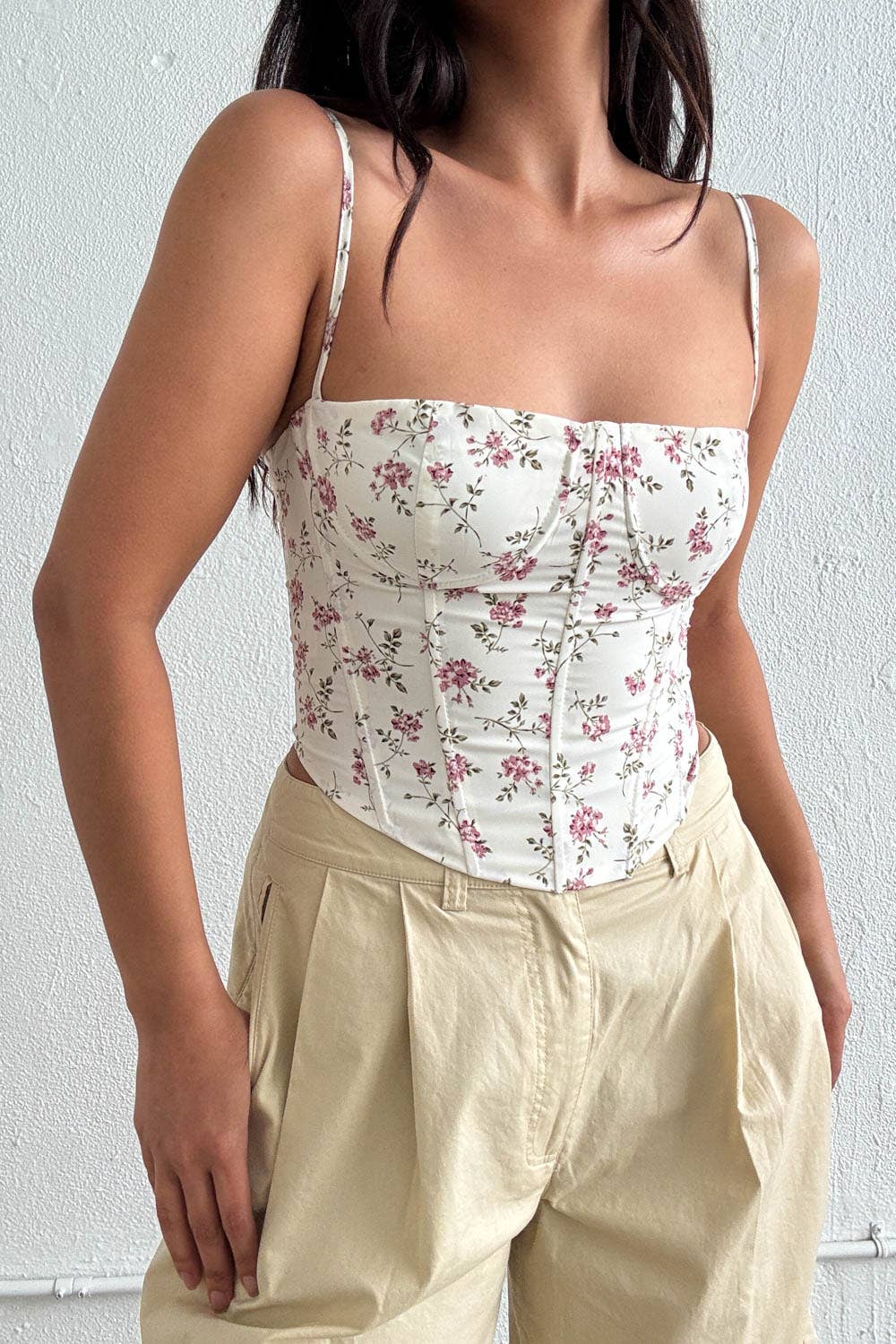 The Floral Corset Top