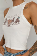 Cowboys Cropped Tank