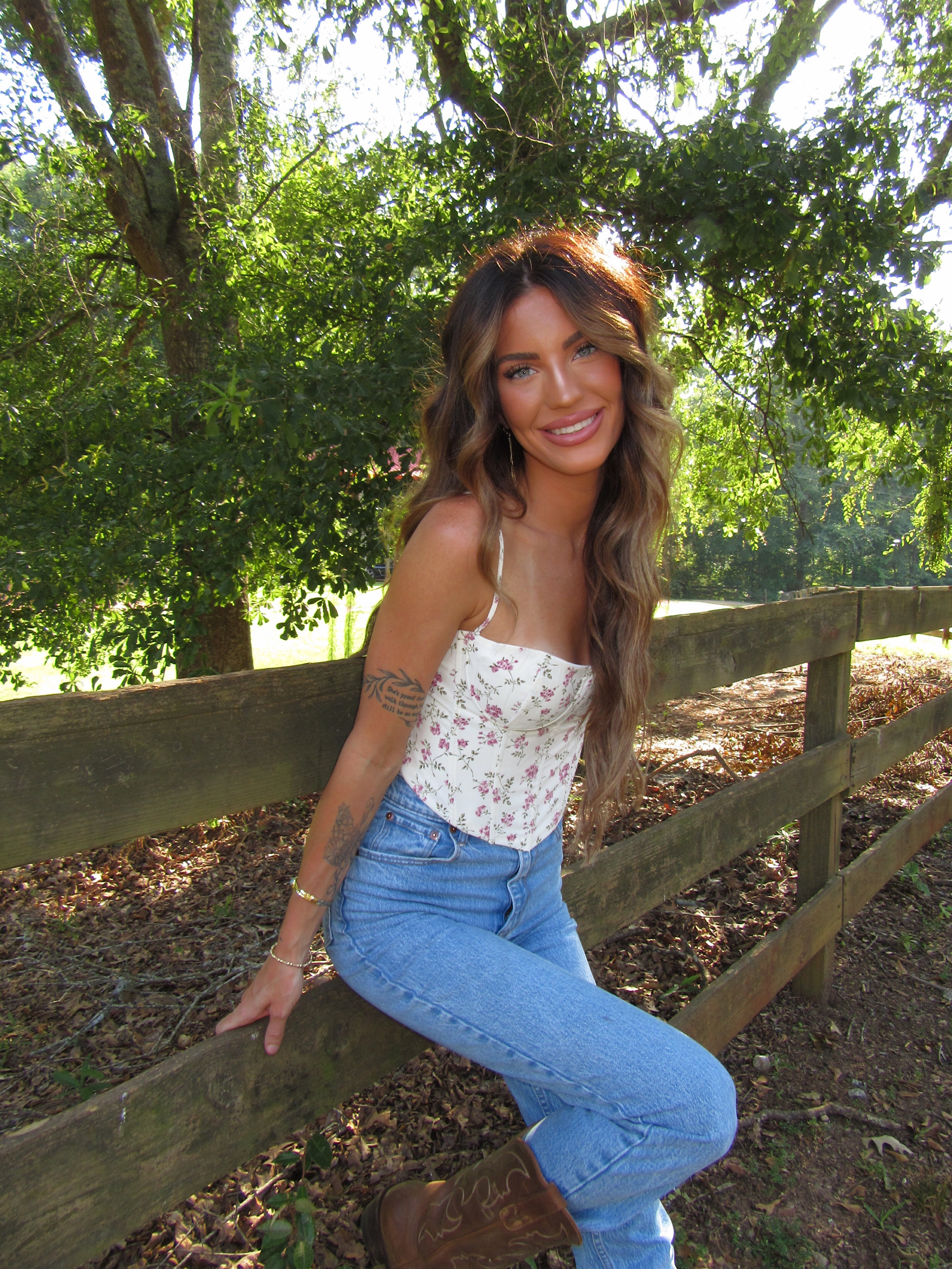 The Floral Corset Top