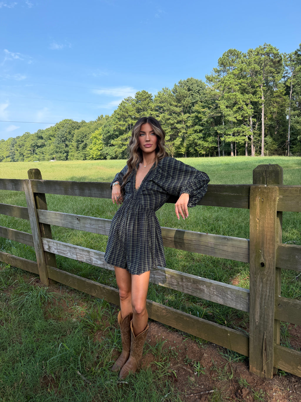 The Chilton Plaid Romper