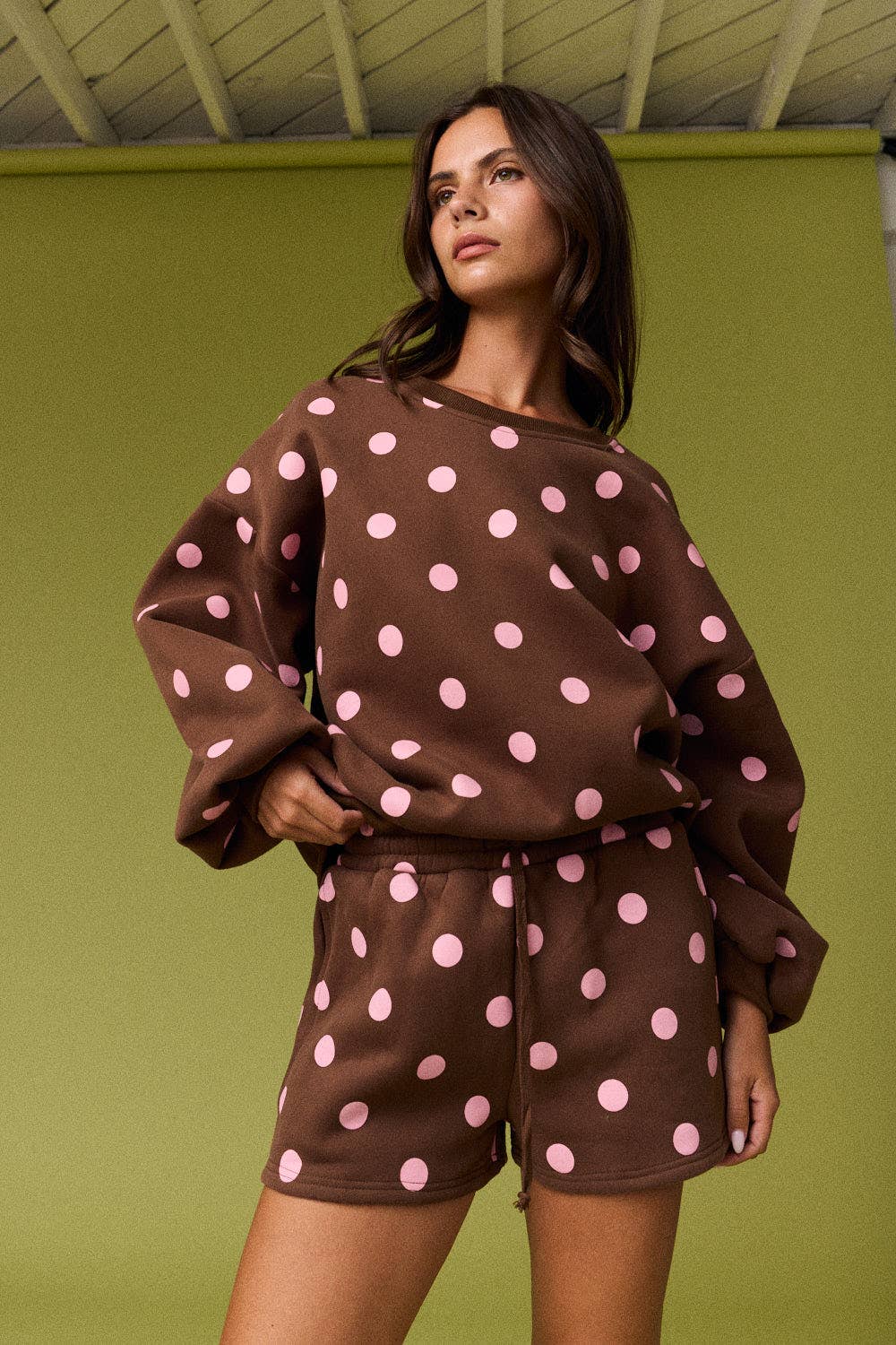 Polka Dot Fleece Set