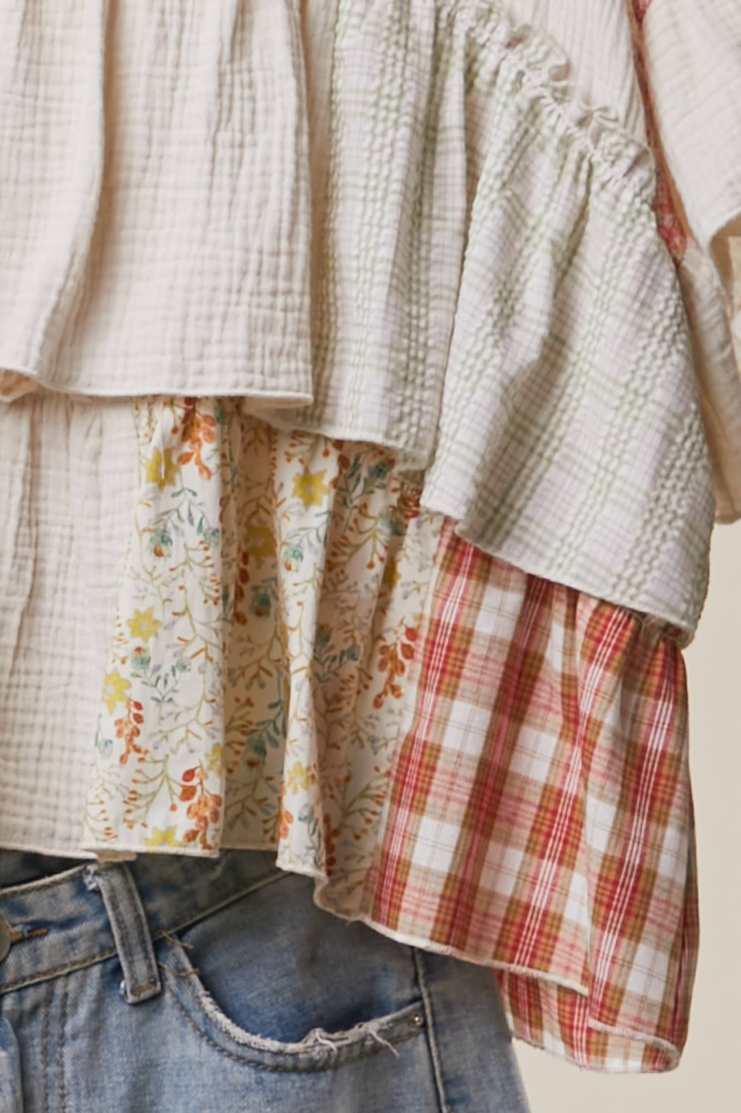 The Miss Patty Patchwork Top
